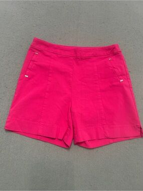 Women’s FitSight Hot Pink Casual Shorts Medium Pull-On Stretch